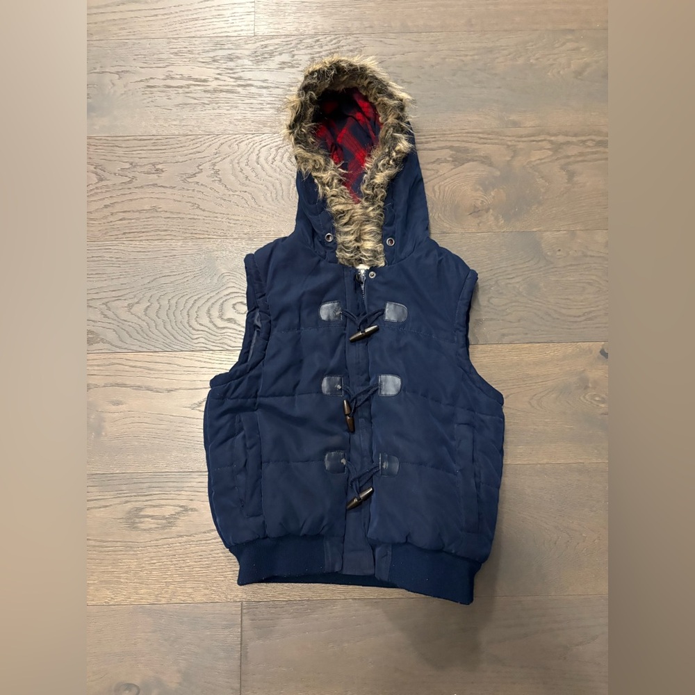 Atmosphere boys/youth blue vest sz 12 good condition
